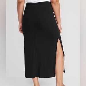 WORN ONCE Black Old Navy Ribbed Maxi Skirt, WL